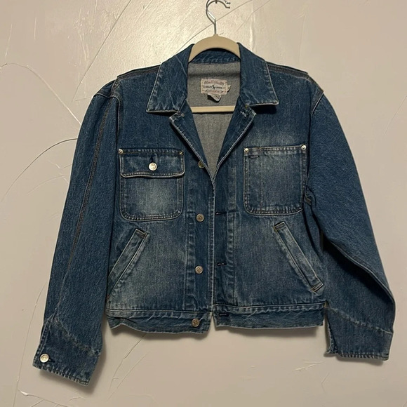 Ralph Lauren Vintage Chore American Flag Denim Jacket M - Picture 2 of 6